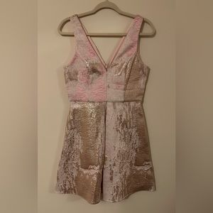 Pink & Gold Semi-Formal Dress